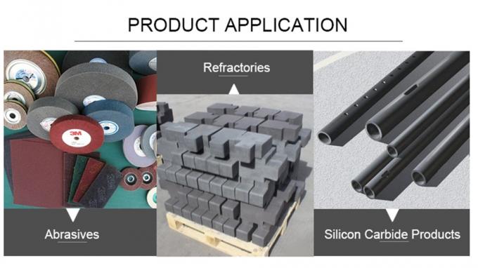 ผงซิกที่ทนไฟ 99% ความบริสุทธิ์ คาร์บอรันดัม คาร์บิดซิลิคอน 2