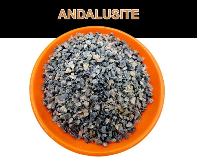 56-58% Al2o3 ไฟไหม้ Andalusite ราคา 0-1mm 1-3mm 200mesh วัตถุดิบไฟไหม้ 0