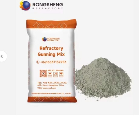 1800C ความแข็งแรง อลูมิเนีย Gunning Mix วัสดุที่ทนไฟสําหรับ EAF Lining ด้วยความทนทานต่อการกระแทกทางความร้อน