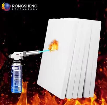 แผ่นใยมัลไลท์โพลีคริสตัลไลน์ของจีน 1600C 1800C แผ่นใยมัลไลท์เซรามิกสำหรับบุผนังเตาฉนวน