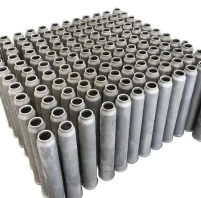 เฟอร์นิเจอร์เตาเผาซิลิคอนคาร์ไบด์ความบริสุทธิ์สูงที่กําหนดเอง Sisic Ssic Rbsic Silicon Carbide Burner Nozzle