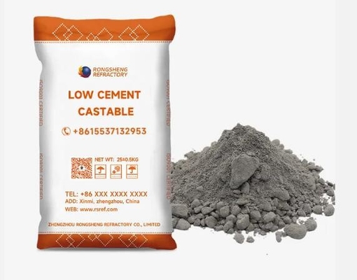 ผลงานสูง ซีเมนต์ต่ํา Castable รีฟราคเตอร์ Mullite Castable สําหรับเตาอบอุณหภูมิสูง