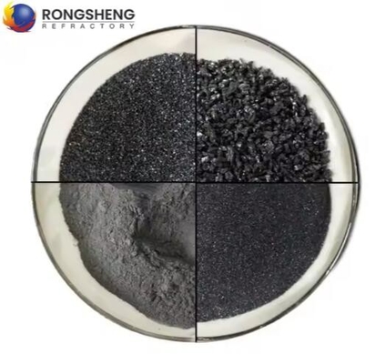 ขนาดความบริสุทธิ์สูง สีเขียว สีดํา ซิลิคอนคาร์ไบด ขนาดผง 98% 99% SIC Emery Carborundum Grit