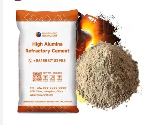 เซเมนต์ไฟไหม้ความร้อนสูง A600 Ca60 Ca80 เซเมนต์ไฟไหม้อัลลูมิเนียสูง สําหรับการสร้างเตาอบ