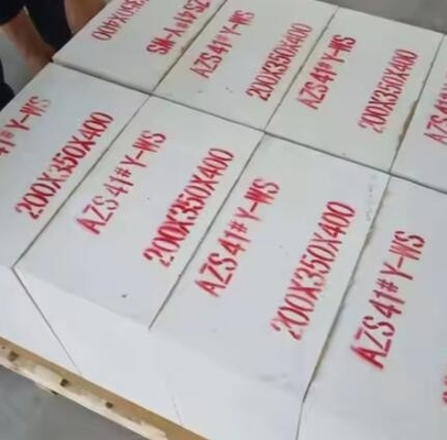 ราคาโรงงาน สับซ้อน Zirconia Corundum brick Azs brick refractory สําหรับเตาแก้ว