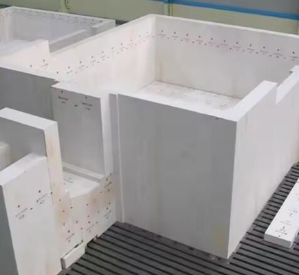 ราคาโรงงาน สับซ้อน Zirconia Corundum brick Azs brick refractory สําหรับเตาแก้ว