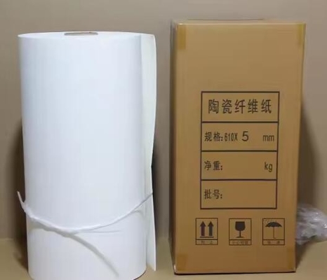 1 มิลลิเมตร 2 มิลลิเมตร 5 มิลลิเมตร หนาอะลูมิเนียมซิลิกาต กระดาษใยเซรามิก 1260C วัสดุอุปกรณ์กันไฟอุณหภูมิสูง