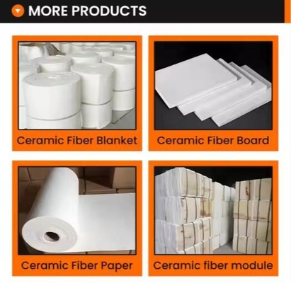 ผ้าห่มไฟเบอร์เซรามิกผ้าห่มปรับอุณหภูมิสูง 1260c 50mm 25mm หนา Alumina Silicate Needled Blanket