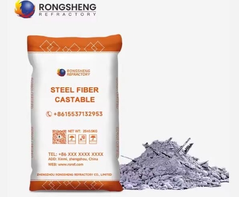 Rongsheng อลูมิเนีย สแตนเลส ไฟเบอร์คาสเทเบิล คุณภาพสูง ทนต่อการบด สแตนเลส ไฟเบอร์เรฟราคเตอร์คาสเทเบิลสําหรับเตาอุตสาหกรรม