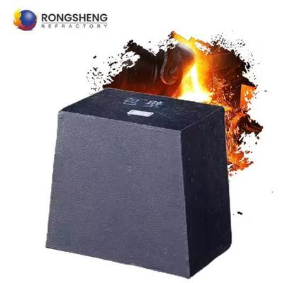อิฐคาร์บอนบริสุทธิ์สูง ป้องกันการกัดกร่อน อิฐอลูมิเนียม แมกนีเซียม คาร์บอน อิฐทนไฟ อิฐคาร์บอน สำหรับถังเหล็ก