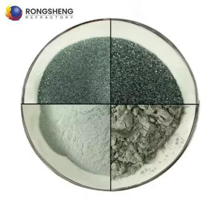 สี SiC คุณภาพสูง สับเคลือบ Carborundum 80#100#120#150#180#220 สีดํา Silicon Carbide ไมโครสับสําหรับการท่อ