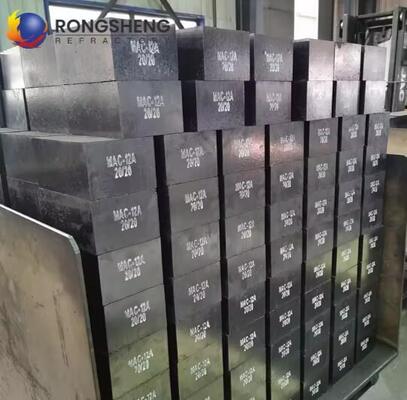 High Temperature Magnesia Carbon Bricks Corrosion Resistance Magnesite Carbon Steel Ladle Refractory Seating Brick For Sale