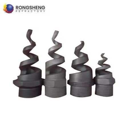 Rongsheng SiSiC RBSiC SiC Nitride Bonded Silicon Carbide Nozzle Burner Refractory สําหรับเตาอบอุตสาหกรรม