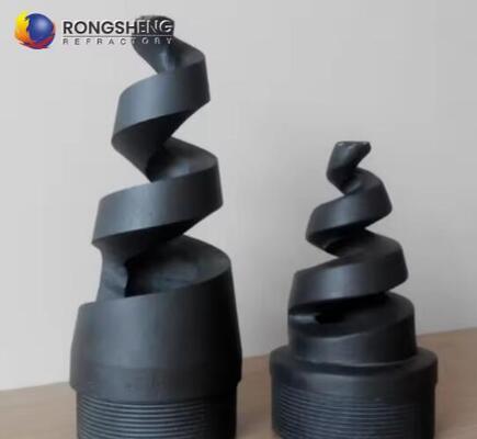 ไฟไหม้ SIC เซรามิก Desulfurization Nozzle ซิลิคอนคาร์ไบด์ เซรามิก Spiral Tube Si3N4 ซิลิคอนไนไตรด์ Spraying Gas Nozzle