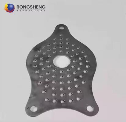 Rongsheng Refractory Nitride Bonded Silicon Carbide Furniture SiC เซรามิค แผ่นอัลลูมิเนียม แผ่นคอมพอไซต์ซิลิคอนคาร์ไบด์