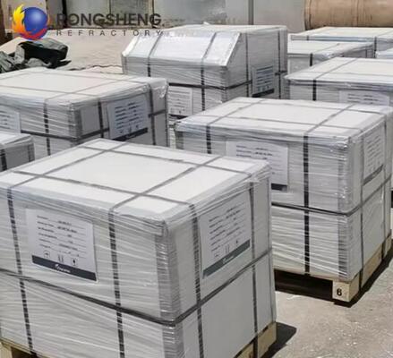 ความหนาแน่นสูง AZS 33 AZS 36 AZS 41 บล็อคหลอมหลอมหลอมที่ทนทาน AZS Zirconia Corundum brick สําหรับเตาละลายแก้ว