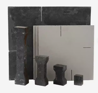 ขนาดที่กําหนดเอง Sic Plates Silicon Carbide Ceramics Refractory Hearth Plates Nitride-Bonded Silicon Carbide ชุดเตาอบ