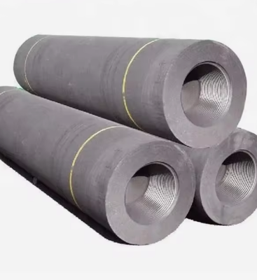 High Power Graphite Electrode With Nipple 700uhp Synthetic Graphite Electrode For Smelting Steel Eaf Electric Arc Furnace