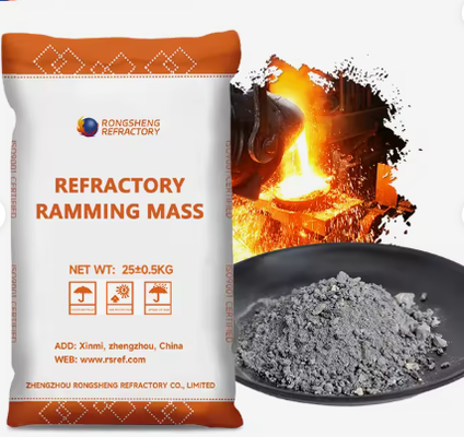 Induction Furnace Alumina Ramming Mix Magnesia Refractory Ramming Materials Kiln Lining Silicon Carbide Dry Ramming Mass