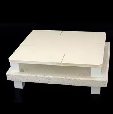 อุณหภูมิสูง Cordierite Mullite Ceramic Batt Plate โครงงานไฟไหม้แบบเซรามิก Mullite Cordierite Slab สําหรับเฟอร์นิเจอร์เตาอบ